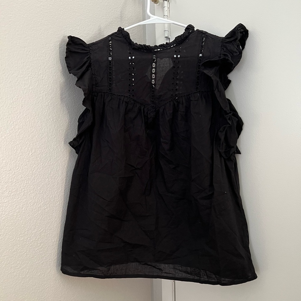 Express ruffle sleeve top